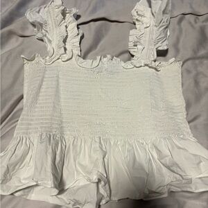 White Hill House Home Paz Poplin Top